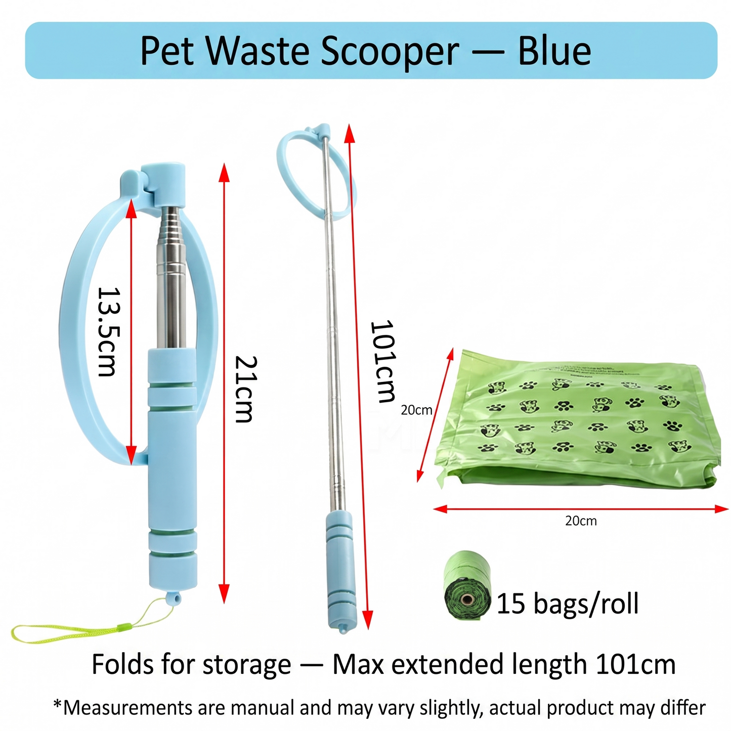 EasyScoop Pro – Extendable Dog Poop Picker Upper, No Bending Required